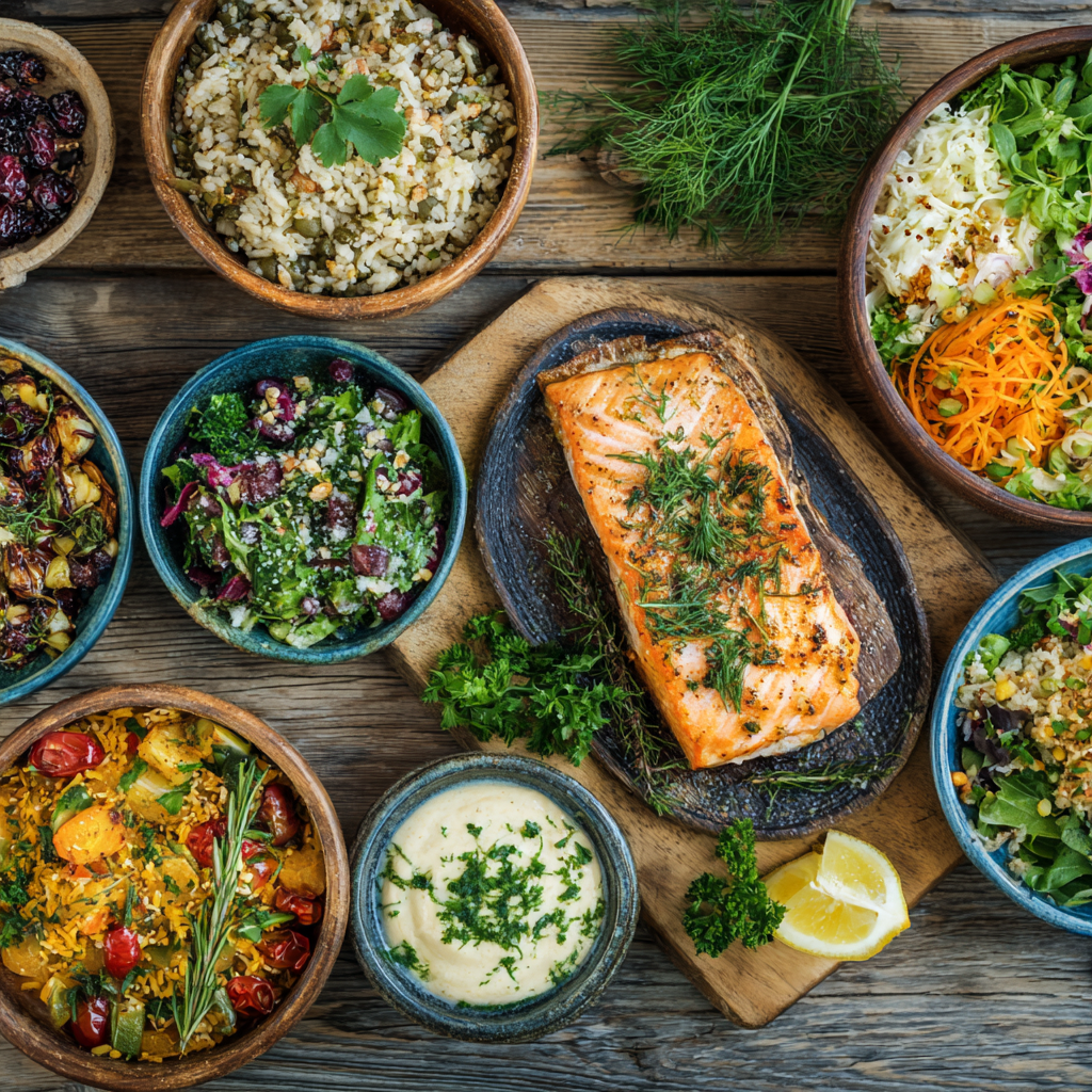 Egészséges étel tál